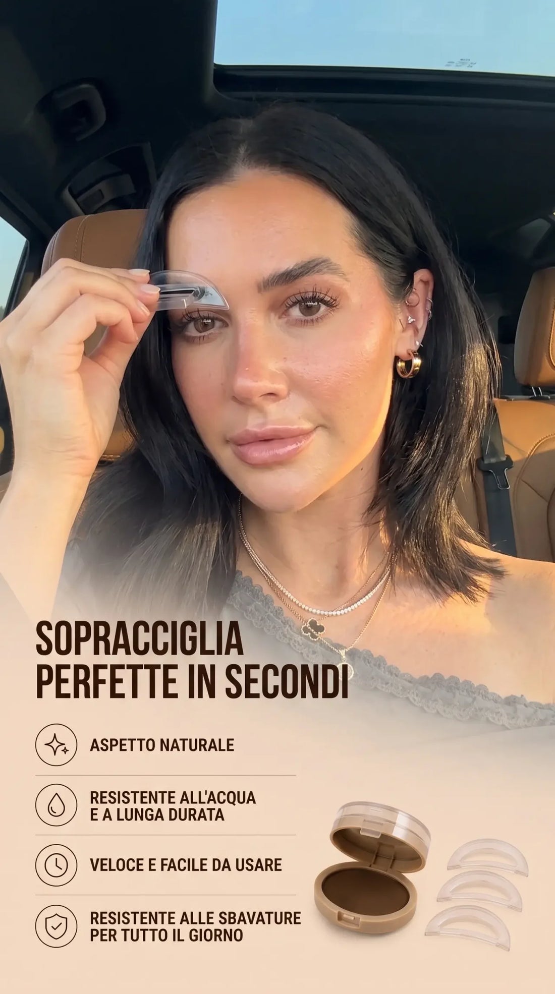 Colette Timbro Sopracciglia | Sopracciglia più folte e naturali in pochi secondi