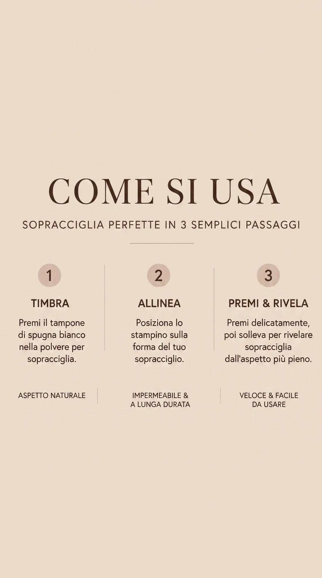 Colette Timbro Sopracciglia | Sopracciglia più folte e naturali in pochi secondi